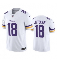 Men Minnesota Vikings 18 Justin Jefferson White 2023 F.U.S.E. Vapor Untouchable Stitched Jersey Men Minnesota Vikings 18 Justin Jefferson White 2023 F.U.S.E. Vapor Untouchable Stitched Jersey