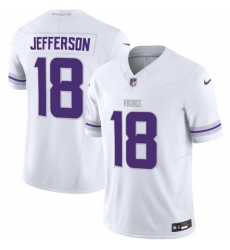 Men Minnesota Vikings 18 Justin Jefferson White F U S E Winter Warrior Limited Stitched Jersey Men Minnesota Vikings 18 Justin Jefferson White F U S E Winter Warrior Limited Stitched Jersey
