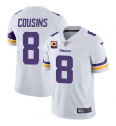 Men Minnesota Vikings 2022 #8 Kirk Cousins White With 4-Star C Patch Vapor Untouchable Limited Stitched NFL Jersey Men Minnesota Vikings 2022 #8 Kirk Cousins White With 4-Star C Patch Vapor Untouchable Limited Stitched NFL Jersey