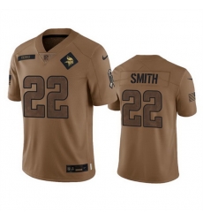 Men Minnesota Vikings 22 Harrison Smith 2023 Brown Salute To Service Limited Stitched Jersey Men Minnesota Vikings 22 Harrison Smith 2023 Brown Salute To Service Limited Stitched Jersey