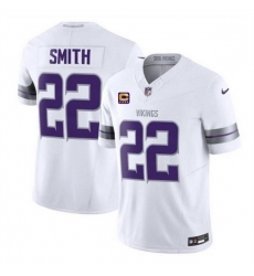 Men Minnesota Vikings 22 Harrison Smith White 2024 F U S E With 4 Star C Patch Winter Warrior Limited Stitched Jersey Men Minnesota Vikings 22 Harrison Smith White 2024 F U S E With 4 Star C Patch Winter Warrior Limited Stitched Jersey