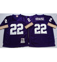 Men Minnesota Vikings 22 Paul Krause Purple M&N Throwback Jersey Men Minnesota Vikings 22 Paul Krause Purple M&N Throwback Jersey