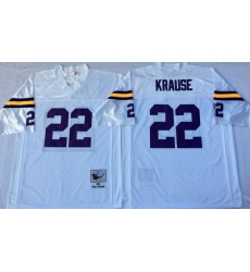 Men Minnesota Vikings 22 Paul Krause White M&N Throwback Jersey Men Minnesota Vikings 22 Paul Krause White M&N Throwback Jersey