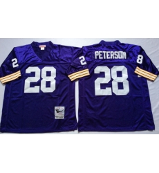 Men Minnesota Vikings 28 Adrian Peterson Purple M&N Throwback Jersey Men Minnesota Vikings 28 Adrian Peterson Purple M&N Throwback Jersey