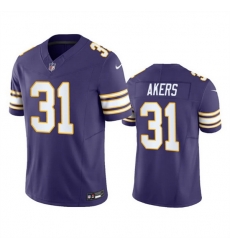 Men Minnesota Vikings 31 Cam Akers Purple 2023 F U S E Vapor Throwback Limited Stitched Jersey Men Minnesota Vikings 31 Cam Akers Purple 2023 F U S E Vapor Throwback Limited Stitched Jersey