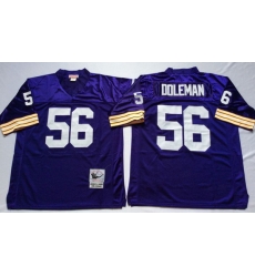 Men Minnesota Vikings 56 Chris Doleman Purple M&N Throwback Jersey Men Minnesota Vikings 56 Chris Doleman Purple M&N Throwback Jersey