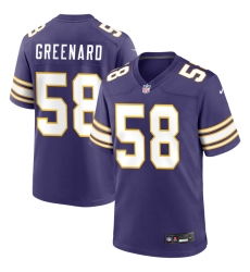 Men Minnesota Vikings #58 Jonathan Greenard Purple F U S E Stitched Jersey Men Minnesota Vikings #58 Jonathan Greenard Purple F U S E Stitched Jersey