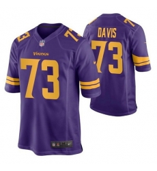 Men Minnesota Vikings 73 Jesse Davis Purple Color Rush Stitched Jersey Men Minnesota Vikings 73 Jesse Davis Purple Color Rush Stitched Jersey