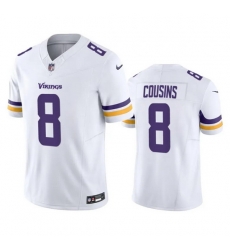 Men Minnesota Vikings 8 Kirk Cousins White 2023 F U S E Vapor Untouchable Stitched Jersey Men Minnesota Vikings 8 Kirk Cousins White 2023 F U S E Vapor Untouchable Stitched Jersey