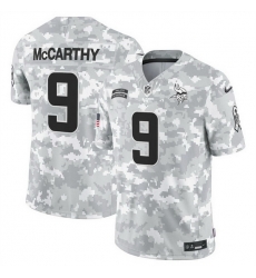 Men Minnesota Vikings 9 J J McCarthy 2024 F U S E Arctic Camo Salute To Service Limited Stitched Football Jersey Men Minnesota Vikings 9 J J McCarthy 2024 F U S E Arctic Camo Salute To Service Limited Stitched Football Jersey