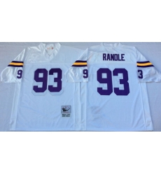 Men Minnesota Vikings 93 John Randle White M&N Throwback Jersey Men Minnesota Vikings 93 John Randle White M&N Throwback Jersey