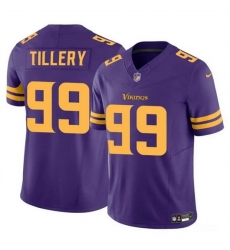 Men Minnesota Vikings 99 Jerry Tillery Purple 2023 F U S E Color Rush Untouchable Limited Stitched Jersey Men Minnesota Vikings 99 Jerry Tillery Purple 2023 F U S E Color Rush Untouchable Limited Stitched Jersey