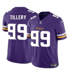 Men Minnesota Vikings 99 Jerry Tillery Purple 2023 F U S E Vapor Untouchable Limited Stitched Jersey Men Minnesota Vikings 99 Jerry Tillery Purple 2023 F U S E Vapor Untouchable Limited Stitched Jersey