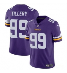 Men Minnesota Vikings 99 Jerry Tillery Purple Vapor Untouchable Limited Stitched Jersey Men Minnesota Vikings 99 Jerry Tillery Purple Vapor Untouchable Limited Stitched Jersey