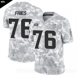 Men Minnesota Vikings  uFF0376 Will Fries Arctic Camo Limited 2024 Salute to Service Jersey