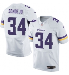 Men Nike Minnesota Vikings #34 Andrew Sendejo White Elite NFL Jersey Men Nike Minnesota Vikings #34 Andrew Sendejo White Elite NFL Jersey