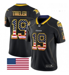 Mens Nike Minnesota Vikings 19 Adam Thielen Limited Black Rush USA Flag NFL Jersey Mens Nike Minnesota Vikings 19 Adam Thielen Limited Black Rush USA Flag NFL Jersey