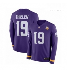 Mens Nike Minnesota Vikings 19 Adam Thielen Limited Purple Therma Long Sleeve NFL Jersey Mens Nike Minnesota Vikings 19 Adam Thielen Limited Purple Therma Long Sleeve NFL Jersey