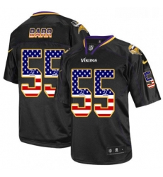 Mens Nike Minnesota Vikings 55 Anthony Barr Elite Black USA Flag Fashion NFL Jersey Mens Nike Minnesota Vikings 55 Anthony Barr Elite Black USA Flag Fashion NFL Jersey