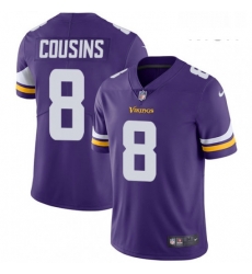 Mens Nike Minnesota Vikings 8 Kirk Cousins Purple Team Color Vapor Untouchable Limited Player NFL Jersey Mens Nike Minnesota Vikings 8 Kirk Cousins Purple Team Color Vapor Untouchable Limited Player NFL Jersey