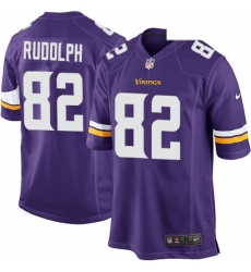 Mens Nike Minnesota Vikings 82 Kyle Rudolph Game Purple Team Color NFL Jersey Mens Nike Minnesota Vikings 82 Kyle Rudolph Game Purple Team Color NFL Jersey