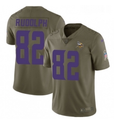 Mens Nike Minnesota Vikings 82 Kyle Rudolph Limited Olive 2017 Salute to Service NFL Jersey Mens Nike Minnesota Vikings 82 Kyle Rudolph Limited Olive 2017 Salute to Service NFL Jersey
