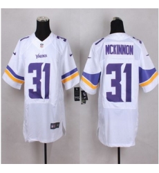 New Minnesota Vikings #31 Jerick McKinnon White Men Stitched NFL Elite Jersey New Minnesota Vikings #31 Jerick McKinnon White Men Stitched NFL Elite Jersey