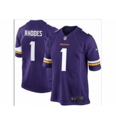 Nike Minnesota Vikings 1 Xavier Rhodes purple game NFL Jersey Nike Minnesota Vikings 1 Xavier Rhodes purple game NFL Jersey