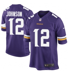 Nike Minnesota Vikings #12 Charles Johnson Purple Team Color Mens Stitched NFL Elite Jersey Nike Minnesota Vikings #12 Charles Johnson Purple Team Color Mens Stitched NFL Elite Jersey