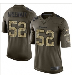 Nike Minnesota Vikings #52 Chad Greenway Green Men 27s Stitched NFL Limited Salute to Service Jersey Nike Minnesota Vikings #52 Chad Greenway Green Men 27s Stitched NFL Limited Salute to Service Jersey