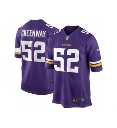 Nike Minnesota Vikings 52 Chad Greenway Purple Game NFL Jersey Nike Minnesota Vikings 52 Chad Greenway Purple Game NFL Jersey