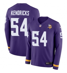 Nike Vikings #54 Eric Kendricks Purple Team Color Men Stitched NFL Limited Therma Long Sleeve Jersey Nike Vikings #54 Eric Kendricks Purple Team Color Men Stitched NFL Limited Therma Long Sleeve Jersey