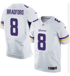 Nike Vikings #8 Sam Bradford White Men Stitched NFL Elite Jersey Nike Vikings #8 Sam Bradford White Men Stitched NFL Elite Jersey