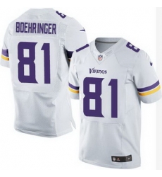 Nike Vikings #81 Moritz Boehringer White Mens Stitched NFL Elite Jersey Nike Vikings #81 Moritz Boehringer White Mens Stitched NFL Elite Jersey