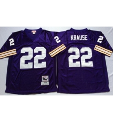Vikings 22 Paul Krause Purple Throwback Jersey Vikings 22 Paul Krause Purple Throwback Jersey