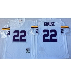 Vikings 22 Paul Krause White Throwback Jersey Vikings 22 Paul Krause White Throwback Jersey