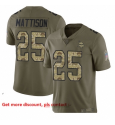 Vikings 25 Alexander Mattison Olive Camo Men Stitched Football Limited 2017 Salute To Service Jersey Vikings 25 Alexander Mattison Olive Camo Men Stitched Football Limited 2017 Salute To Service Jersey