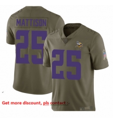 Vikings 25 Alexander Mattison Olive Men Stitched Football Limited 2017 Salute to Service Jersey Vikings 25 Alexander Mattison Olive Men Stitched Football Limited 2017 Salute to Service Jersey