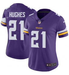 Nike Vikings #21 Mike Hughes Purple Team Color Womens Stitched NFL Vapor Untouchable Limited Jersey Nike Vikings #21 Mike Hughes Purple Team Color Womens Stitched NFL Vapor Untouchable Limited Jersey