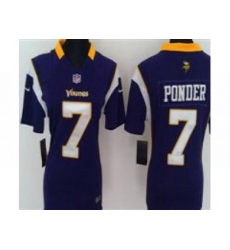 Nike Women Minnesota Vikings #7 Christian Ponder Purple Jerseys Nike Women Minnesota Vikings #7 Christian Ponder Purple Jerseys