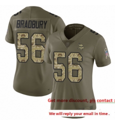 Vikings 56 Garrett Bradbury Olive Camo Women Stitched Football Limited 2017 Salute to Service Jersey Vikings 56 Garrett Bradbury Olive Camo Women Stitched Football Limited 2017 Salute to Service Jersey