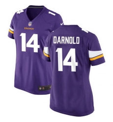 Women Minnesota Vikings 14 Sam Darnold Purple Vapor Untouchable Limited Stitched Jersey Women Minnesota Vikings 14 Sam Darnold Purple Vapor Untouchable Limited Stitched Jersey