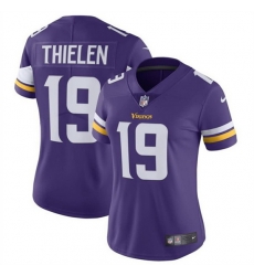 Women Minnesota Vikings 19 Adam Thielen Purple Vapor Untouchable Limited Stitched NFL Jersey Women Minnesota Vikings 19 Adam Thielen Purple Vapor Untouchable Limited Stitched NFL Jersey