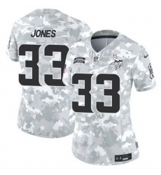 Women Minnesota Vikings 33 Aaron Jones 2024 F U S E Arctic Camo Salute To Service Limited Stitched Jersey Women Minnesota Vikings 33 Aaron Jones 2024 F U S E Arctic Camo Salute To Service Limited Stitched Jersey