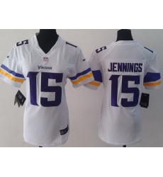 Women Nike Minnesota Vikings 15 Greg Jennings White Game NFL Football Jerseys 2013 New Style Women Nike Minnesota Vikings 15 Greg Jennings White Game NFL Football Jerseys 2013 New Style