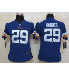 Women Nike Minnesota Vikings 29 Xavier Rhodes Purple Limited NFL Football Jerseys 2013 New Style Women Nike Minnesota Vikings 29 Xavier Rhodes Purple Limited NFL Football Jerseys 2013 New Style