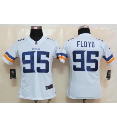 Women Nike Minnesota Vikings 95 Sharrif Floyd White Limited NFL Football Jerseys 2013 New Style Women Nike Minnesota Vikings 95 Sharrif Floyd White Limited NFL Football Jerseys 2013 New Style