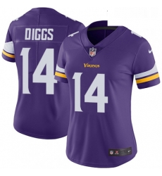 Womens Nike Minnesota Vikings 14 Stefon Diggs Purple Team Color Vapor Untouchable Limited Player NFL Jersey Womens Nike Minnesota Vikings 14 Stefon Diggs Purple Team Color Vapor Untouchable Limited Player NFL Jersey