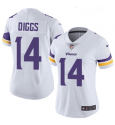Womens Nike Minnesota Vikings 14 Stefon Diggs White Vapor Untouchable Limited Player NFL Jersey Womens Nike Minnesota Vikings 14 Stefon Diggs White Vapor Untouchable Limited Player NFL Jersey