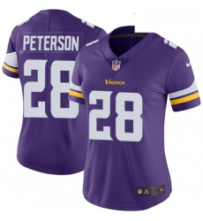 Womens Nike Minnesota Vikings 28 Adrian Peterson Purple Team Color Vapor Untouchable Limited Player NFL Jersey Womens Nike Minnesota Vikings 28 Adrian Peterson Purple Team Color Vapor Untouchable Limited Player NFL Jersey